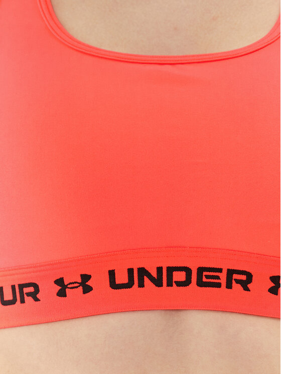 Under Armour Under Armour Biustonosz sportowy Ua Crossback Mid Bra 1361034 Czerwony Compression Fit