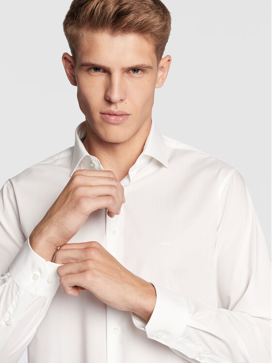 Michael Kors Michael Kors Koszula MD0MD90435 Biały Modern Fit