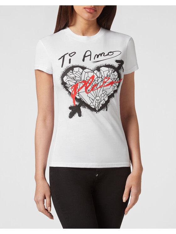 PHILIPP PLEIN PHILIPP PLEIN T-Shirt 2179 Biały Regular Fit