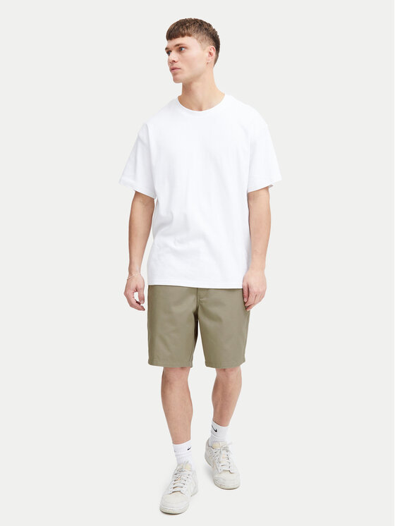 Solid Solid Шорти з тканини Alann 21108215 Зелений Relaxed Fit