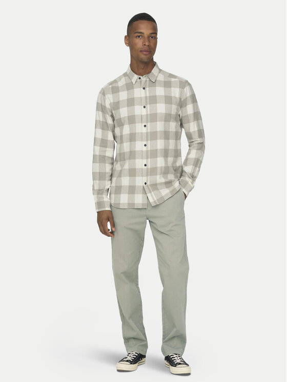Only & Sons Only & Sons Cămașă Gudmund 22007112 Bej Slim Fit