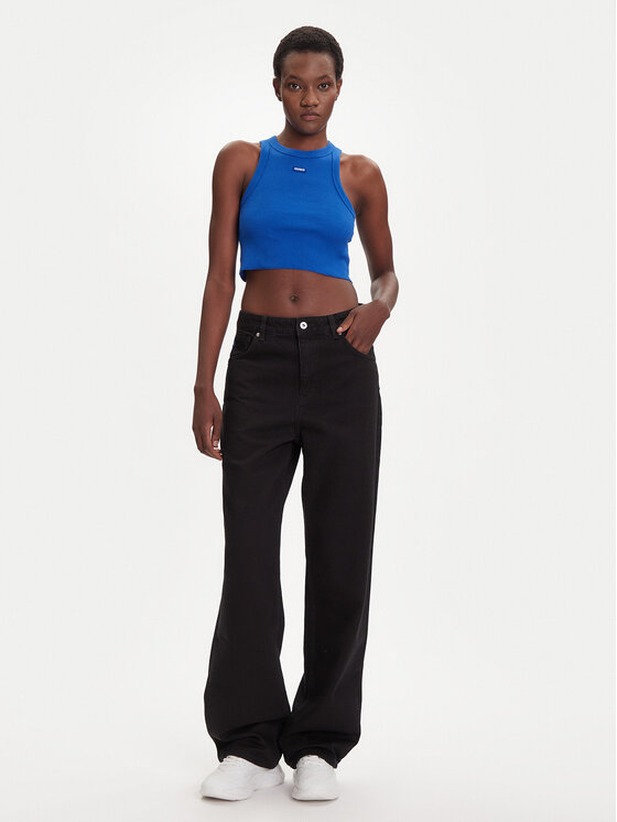 HUGO HUGO Jeans hlače Leni_B 50548982 Črna Loose Fit