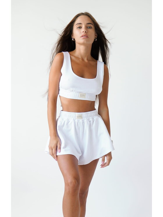 MissDenim MissDenim Szorty sportowe Flippy Skorts Biały Basic Fit