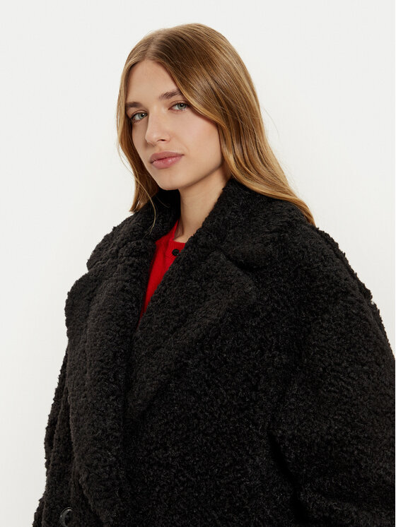 HUGO Hugo Fellmantel Malite-1 50523262 Schwarz Oversize