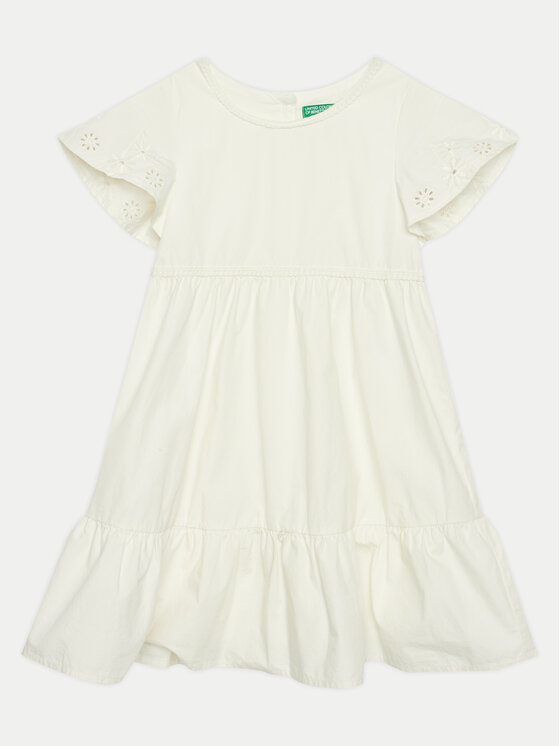 United Colors Of Benetton United Colors Of Benetton Rochie de zi 4AC7GV01K Écru Regular Fit