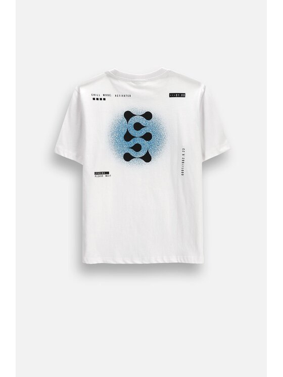 Coccodrillo Coccodrillo T-Shirt ZC6143203WBJ-001 Biały Regular Fit