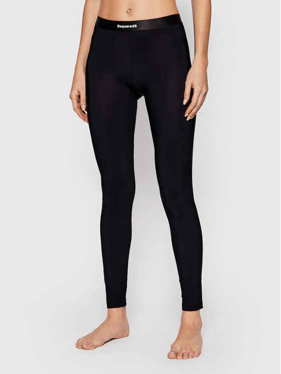 Dsquared2 Underwear Spodnji del pižame D8LM03740 Črna Slim Fit