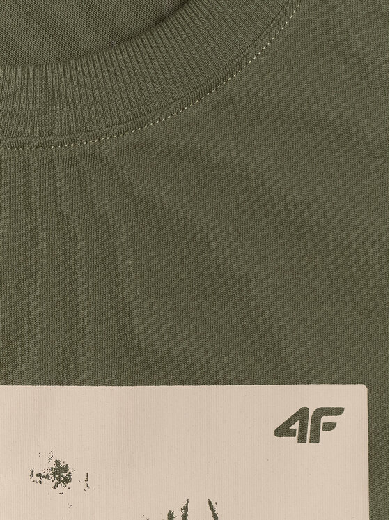 4F 4F T-Shirt TREKKING Khaki Regular Fit
