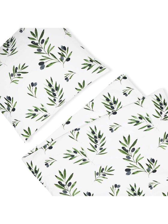 White pocket White pocket Komplet pościeli we wzory Biały