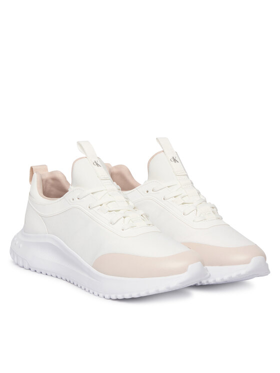 Calvin Klein Jeans Calvin Klein Jeans Сникърси Eva Runner Laceup Sock Mat Mix YW0YW02064 Бял