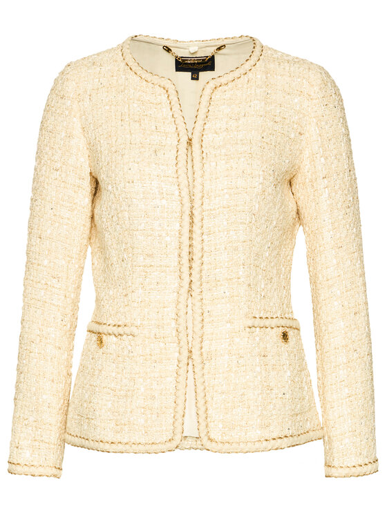 Luisa Spagnoli Luisa Spagnoli Marynarka Smirne 537377 Beżowy Regular Fit