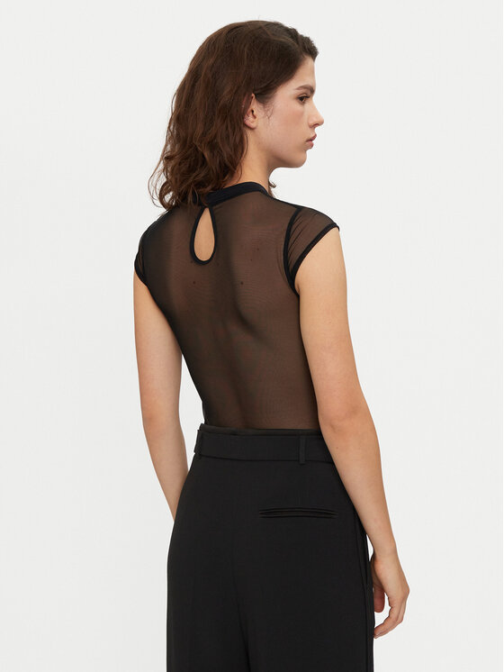 Pieces Pieces Bodijs Rita 17153372 Melns Slim Fit