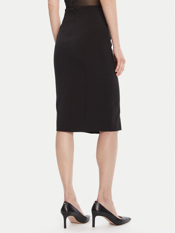 Rinascimento Rinascimento Suknja olovka CFC0125561003 Crna Slim Fit