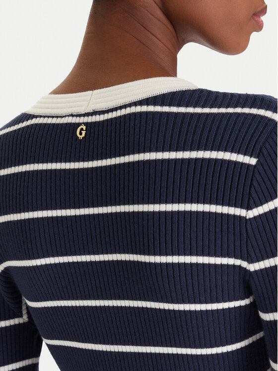 Guess Guess Rochie tricotată W5YK98 Z2YK2 Bleumarin Slim Fit