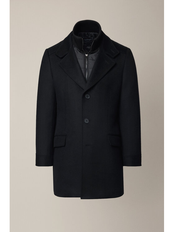Lancerto Lancerto Płaszcz Ebikon KU073225000001 Czarny Regular Fit