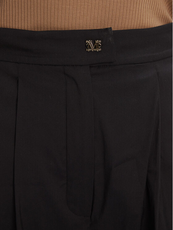 Max Mara Beachwear Max Mara Beachwear Bermudu šorti Sultano 2516141019 Melns Relaxed Fit