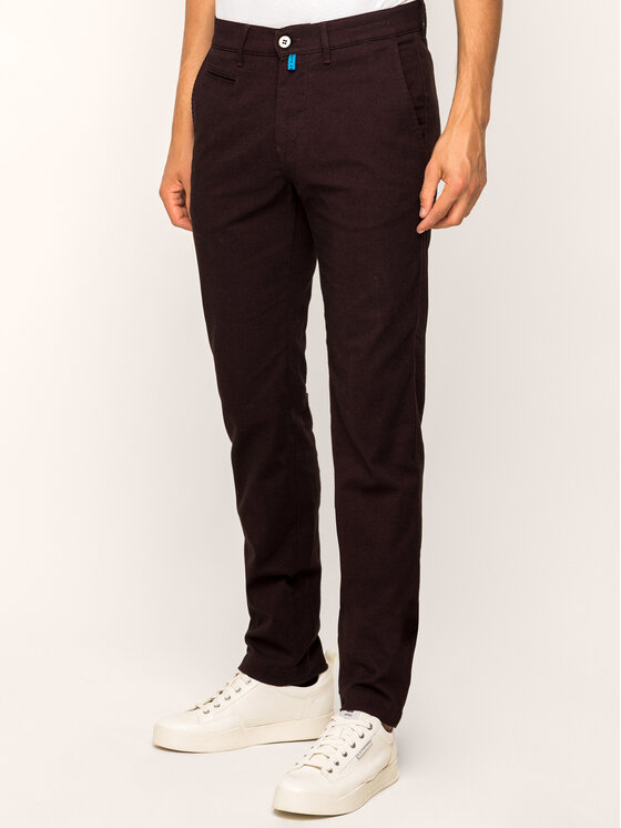 Pierre Cardin Pierre Cardin Чіноси Lyon 33757/000/4746 Бордовий Modern Fit