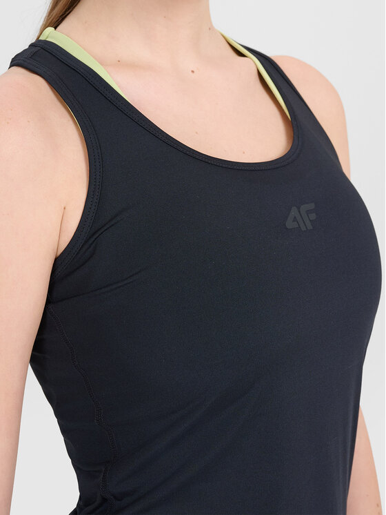 4F 4F T-Shirt 4FWAW26TFSLF1099-20S Czarny Active Fit