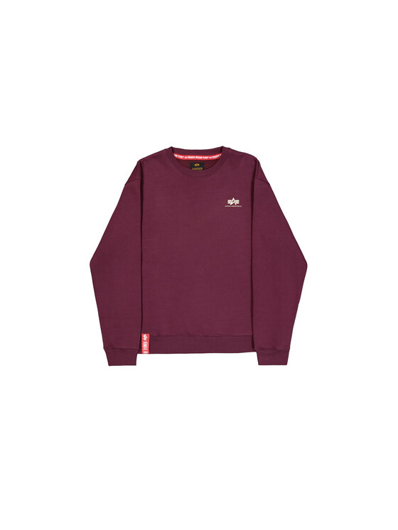 Alpha Industries Alpha Industries Bluza Basic Small Logo Sweatshirt Czerwony Regular Fit