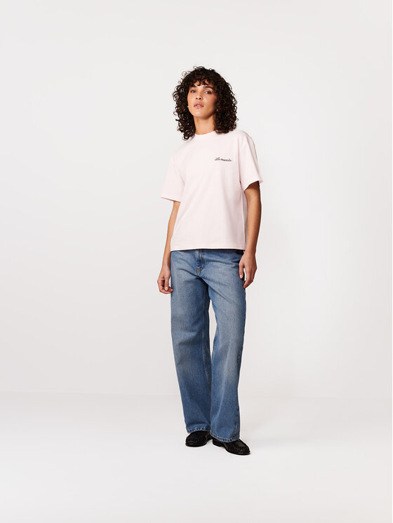 La Mania La Mania T-Shirt CARENA Różowy Basic Fit