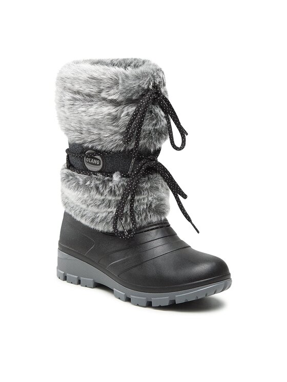 Olang Olang Sniega zābaki Puff Pelēks