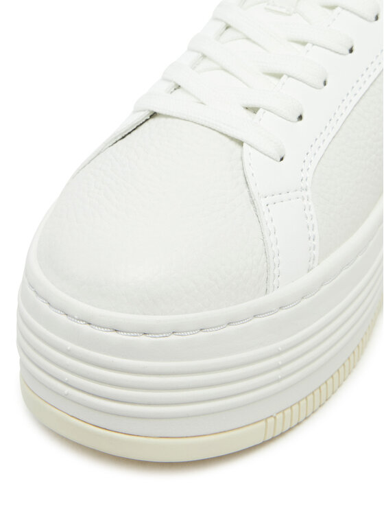 Calvin Klein Jeans Calvin Klein Jeans Sneakersy Bold Flatf Low Lace Mg YW0YW01766 Biały