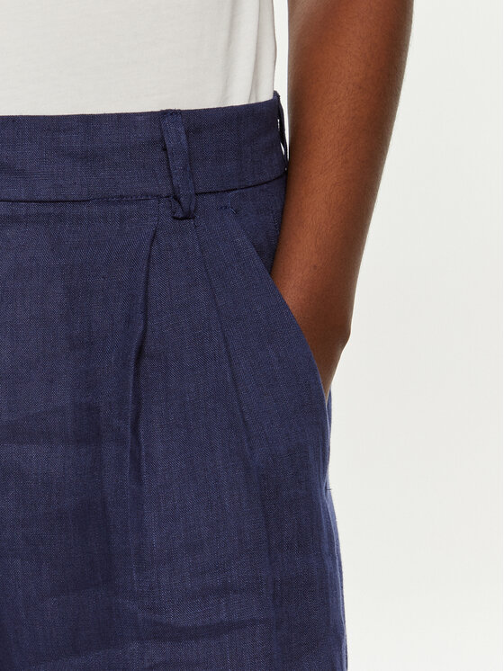 ViCOLO ViCOLO Kalhoty z materiálu TB0793 Tmavomodrá Relaxed Fit