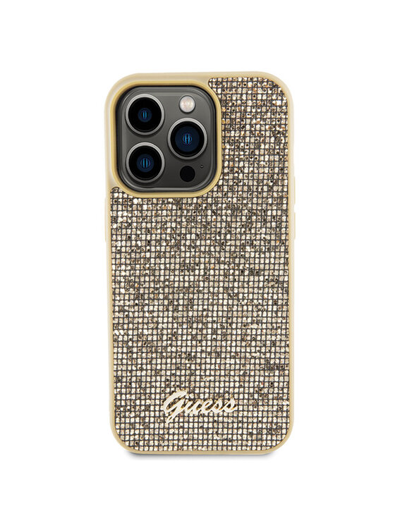 Guess Guess Etui na telefon iPhone 15 Pro Złoty