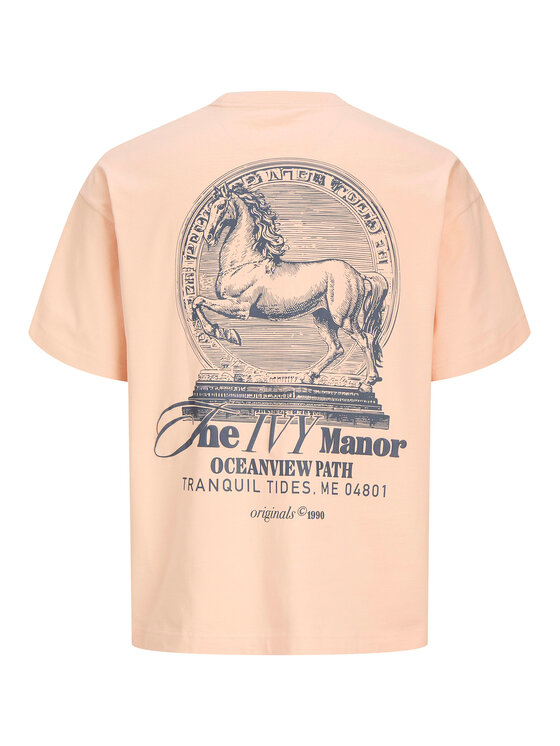 Jack & Jones Jack & Jones T-Shirt Maine 12291780 Różowy Regular Fit