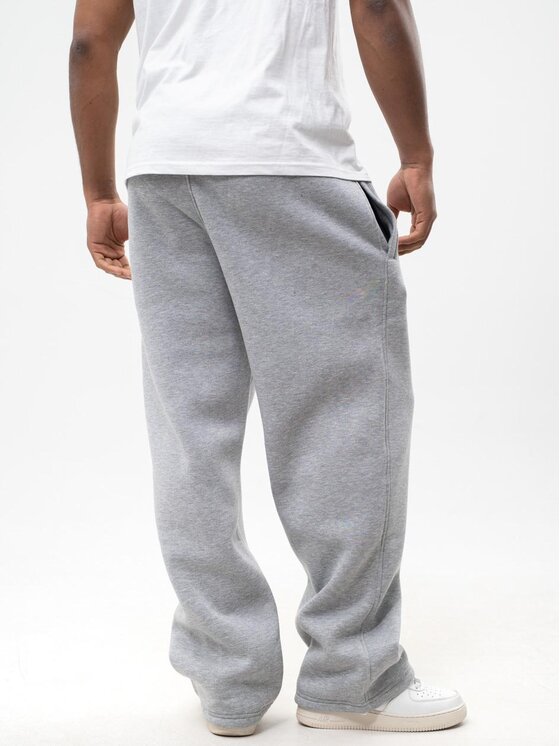 Jigga Wear Jigga Wear Spodnie dresowe Spodnie Dresowe Baggy Męskie Szare Jigga Wear Haft Logo Drawcord M Szary Baggy Fit