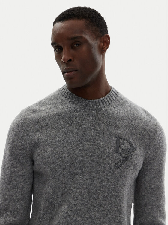 Dolce&Gabbana Dolce&Gabbana Sweter GXX02Z JFMIM Szary Regular Fit