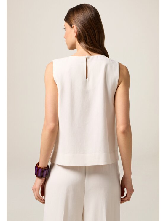 Oltre Oltre Blusa 2009R003097N021 Bianco Regular Fit