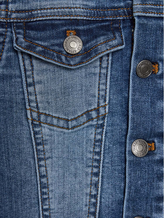 Guess Guess Τζιν μπουφάν N4GL03 D4CA0 Μπλε Regular Fit