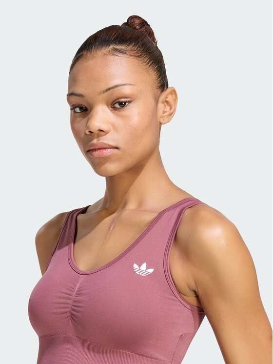 adidas adidas Спортивний бюстгальтер Essentials Seamless Bralette KU9730 Рожевий