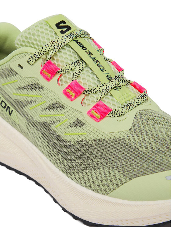 Salomon Salomon Buty do biegania Aero Blaze 3 Grvl L49106400 Zielony