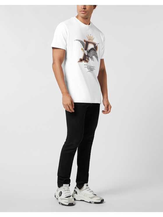 PHILIPP PLEIN PHILIPP PLEIN T-Shirt 26183 Biały Regular Fit
