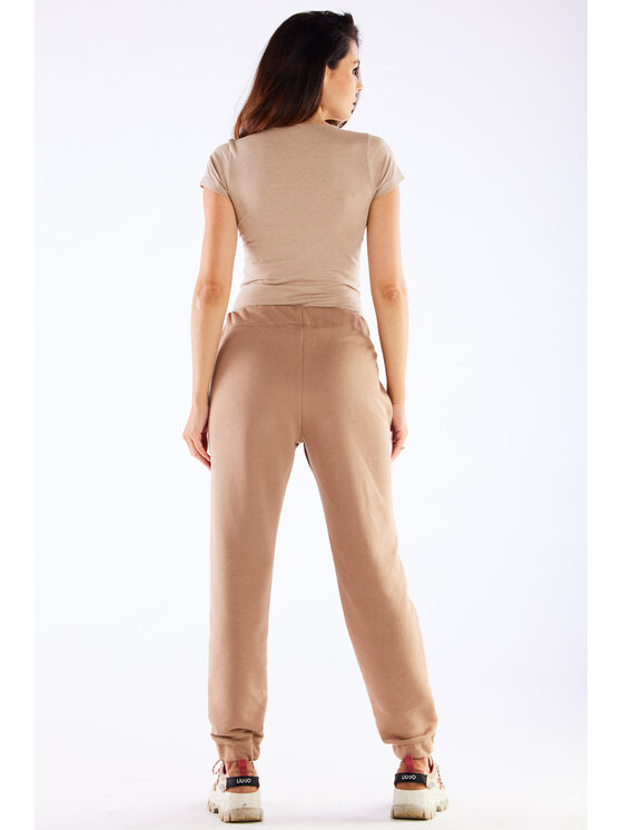 Infinite You Infinite You Spodnie damskie M275 Beżowy Basic Fit