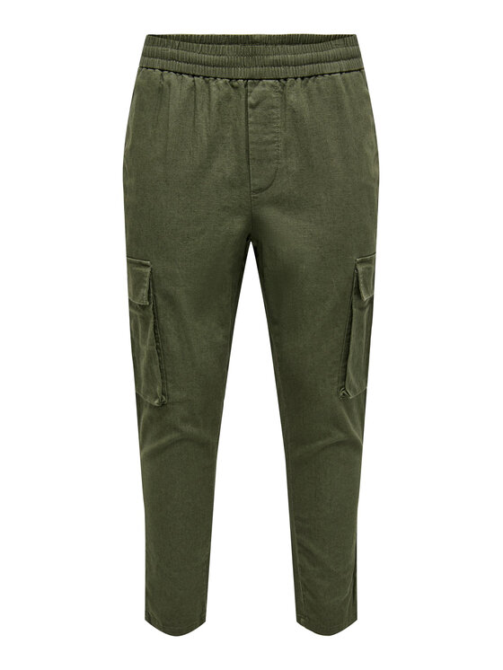 Only & Sons Only & Sons Hlače 22024998 Zelena Tapered Fit