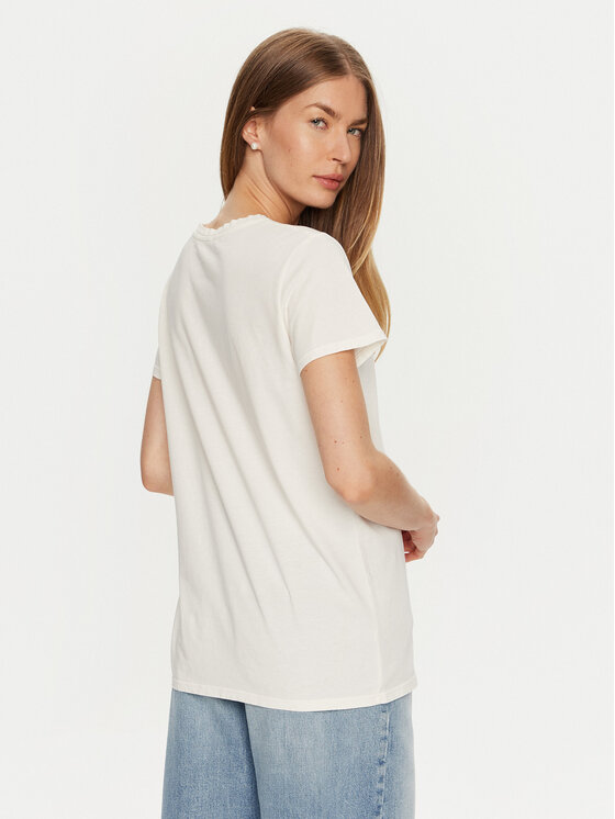 ViCOLO ViCOLO Tričko RS0055 Biela Regular Fit