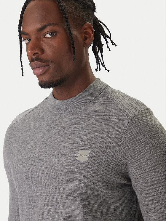 BOSS BOSS Pullover Anion 50527584 Grau Regular Fit