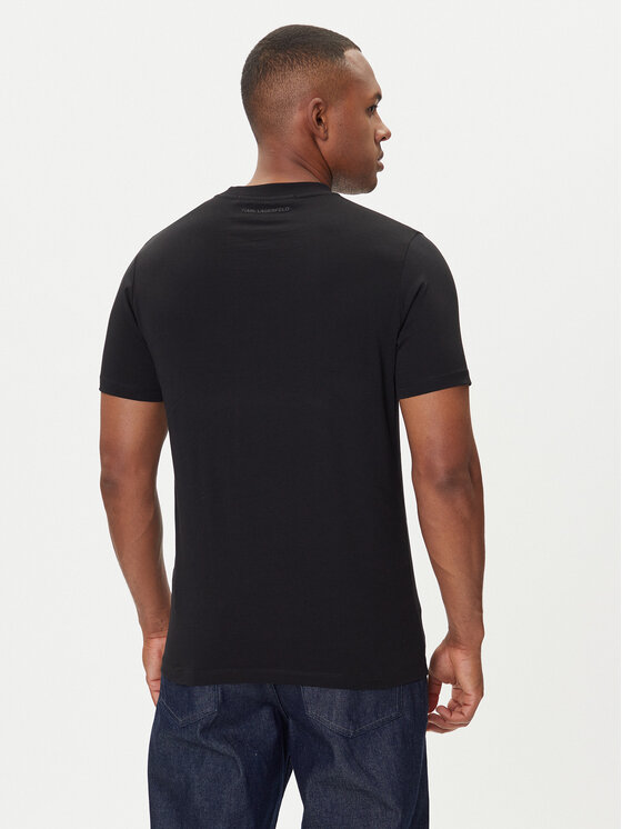 KARL LAGERFELD KARL LAGERFELD T-shirt 755046 554225 Crna Regular Fit
