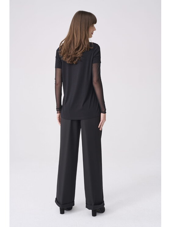 blue shadow blue shadow Bluzka Alajn BS Czarny Standard Fit