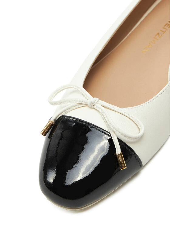 Stuart Weitzman Stuart Weitzman Lodičky Sleek Bow Flat SG888 Écru