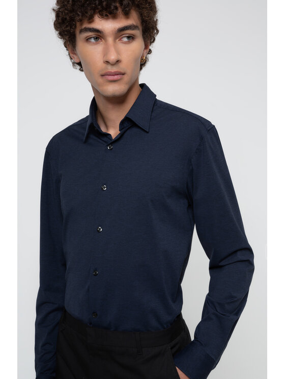 Hugo Krekls Ermo 50438087 Tumši zils Slim Fit