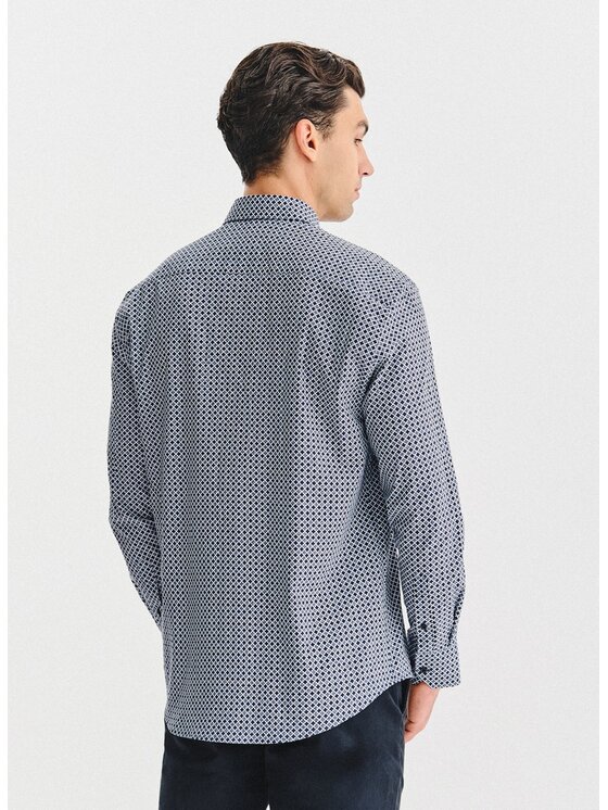 Pako Lorente Pako Lorente Koszula P25WF-1X-043 Granatowy Regular Fit