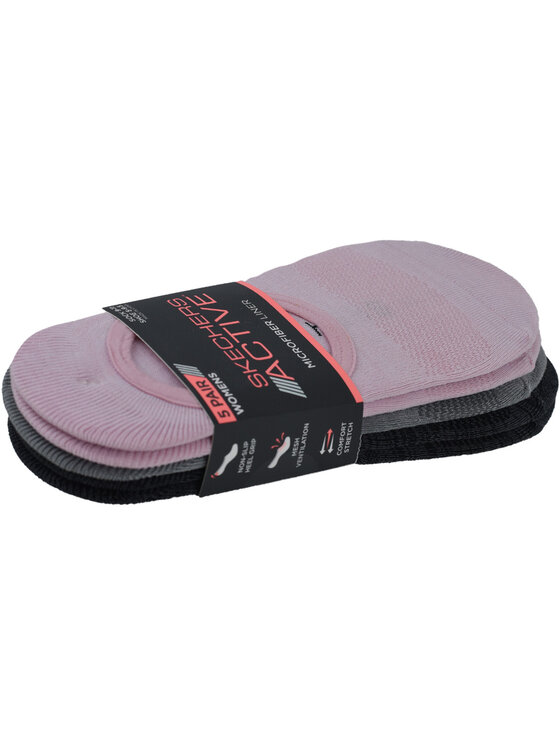 Skechers Skechers Calzini corti da uomo Skechers Girls 6pk Low Cut Multicolore
