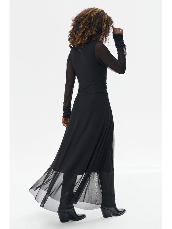 blue shadow blue shadow Sukienka codzienna Carla Czarny Regular Fit