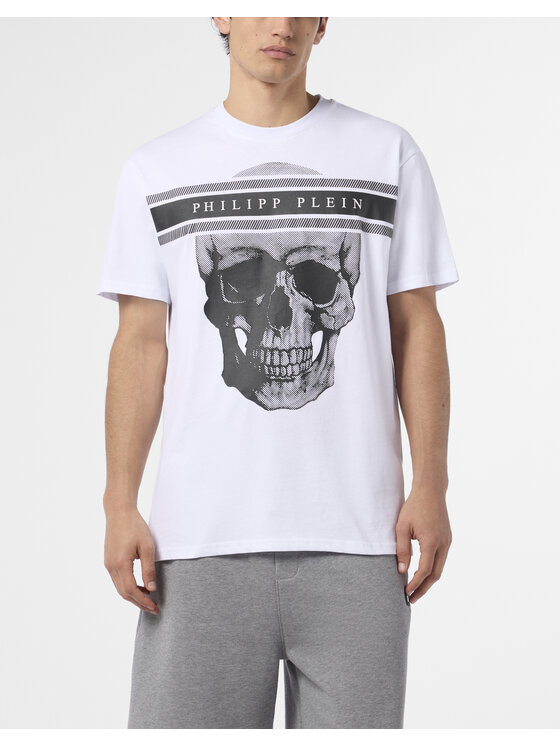 PHILIPP PLEIN PHILIPP PLEIN T-Shirt 29876 Biały Regular Fit