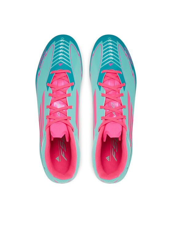 adidas adidas Buty do piłki nożnej F50 League Messi Firm/Multi-Ground IH0928 Turkusowy