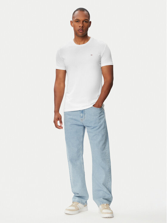 Tommy Jeans Tommy Jeans Komplet t-shirt majic﻿ 3 Pack DM0DM21579 Pisana Slim Fit